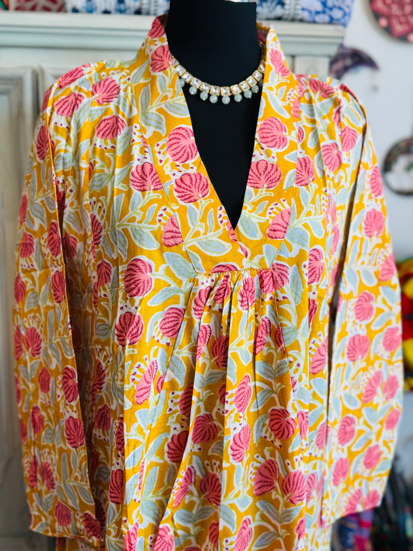 Handblock Cotton Dress