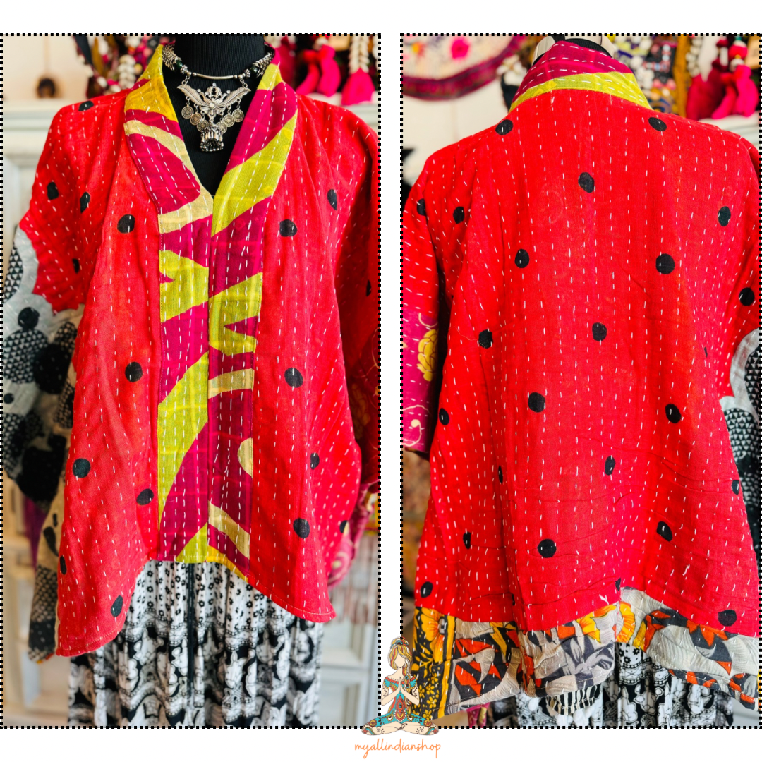 Kantha Poncho