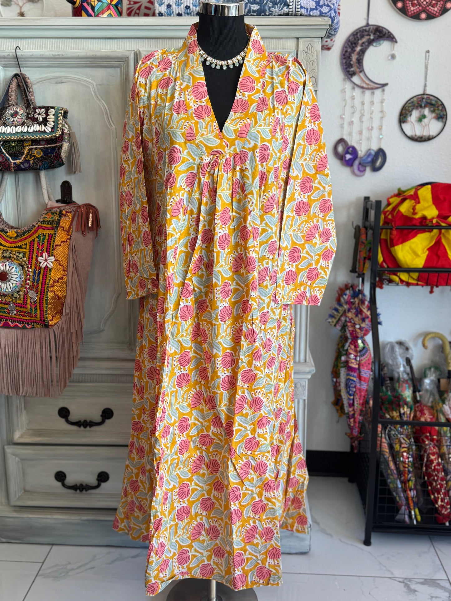 Handblock Cotton Dress