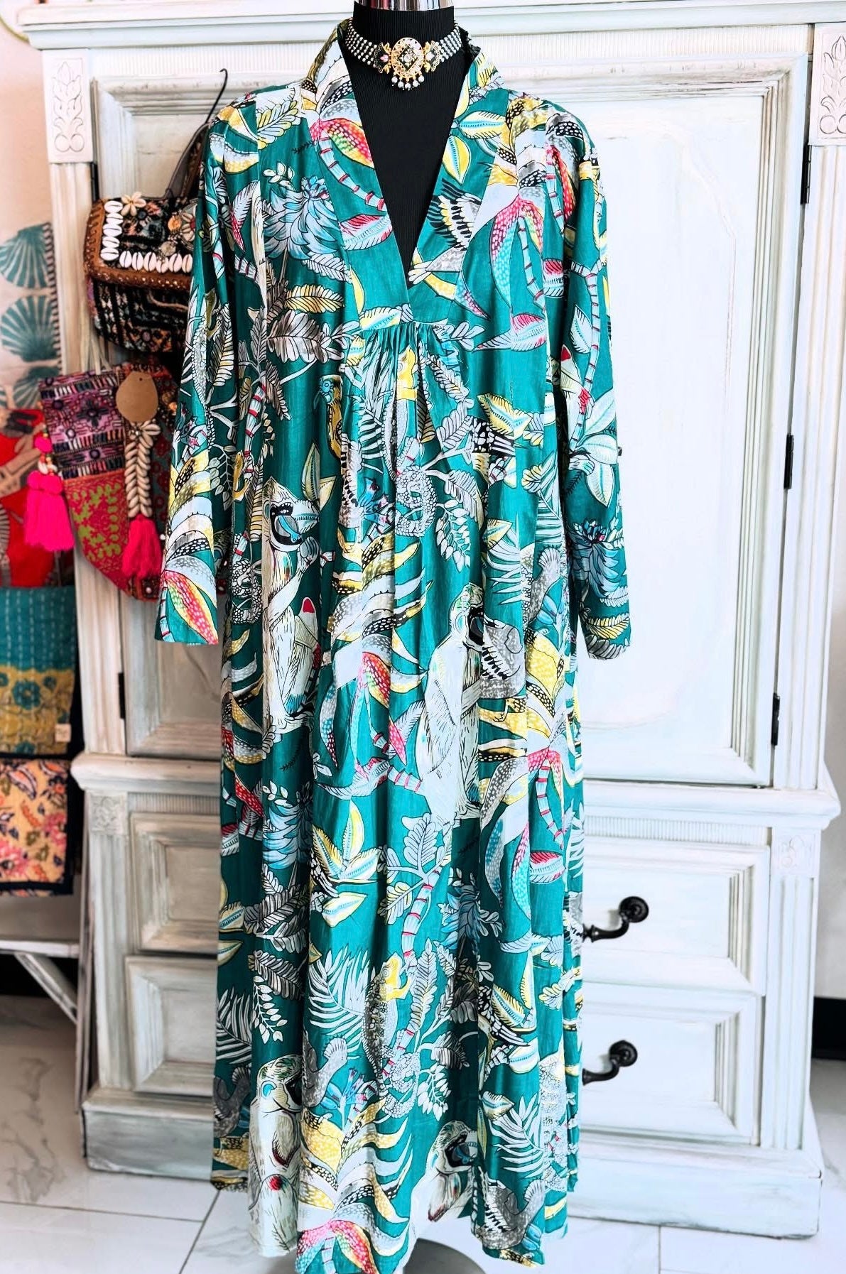 Handblock Cotton Dress