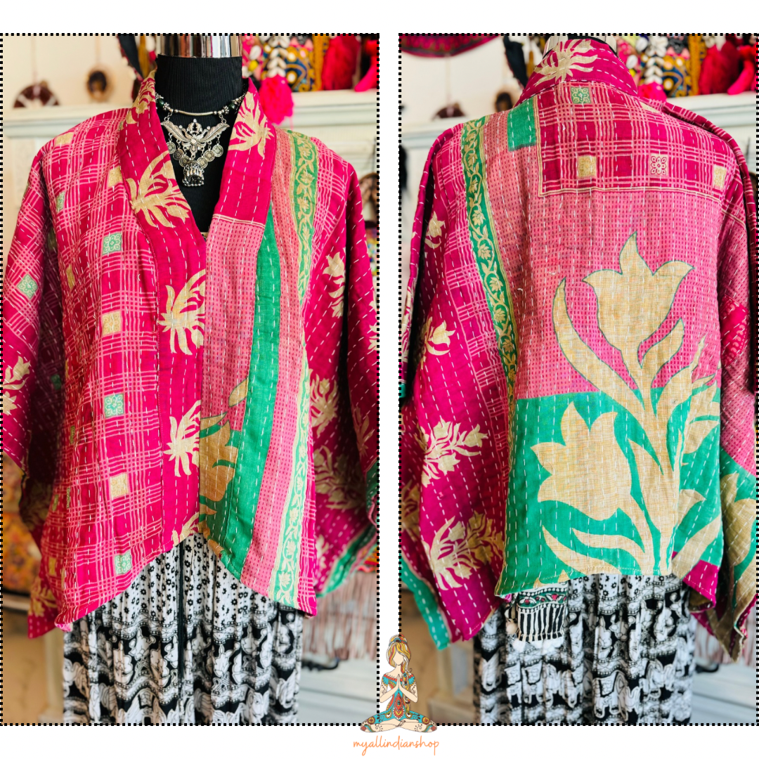 Kantha Poncho