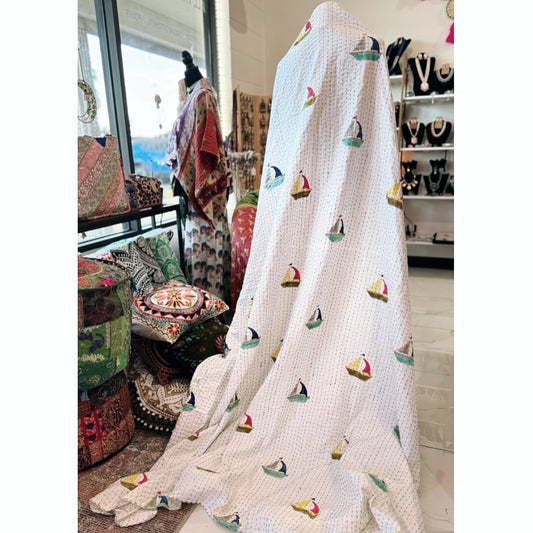 Sailing Home – Handmade Kantha Quilt | 100% Cotton | Collector’s Edition