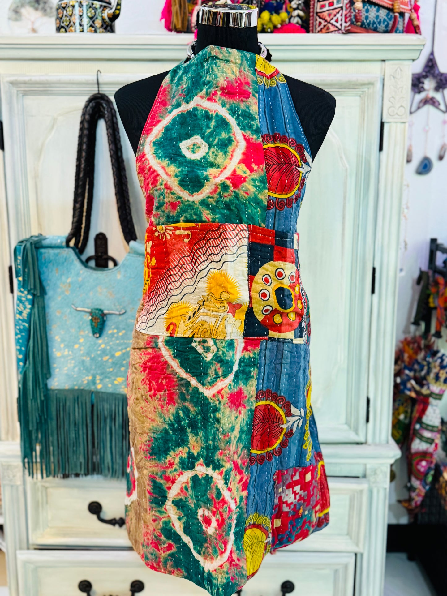 Reversible Kantha Apron-3