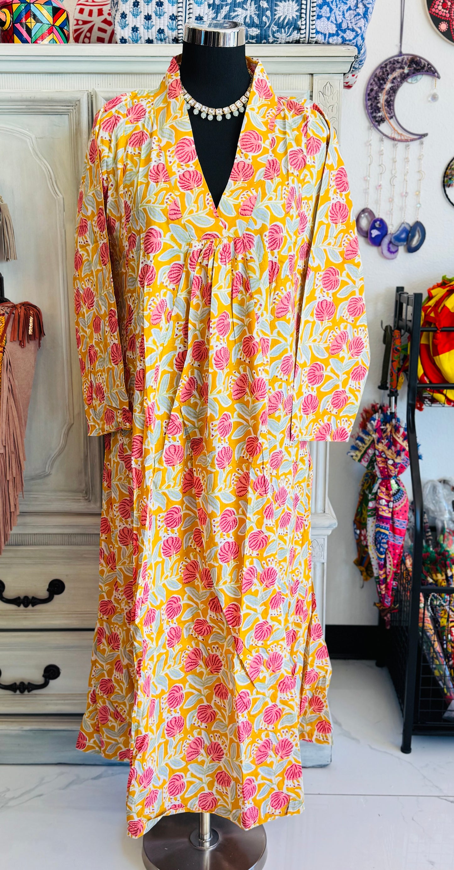 Handblock Cotton Dress
