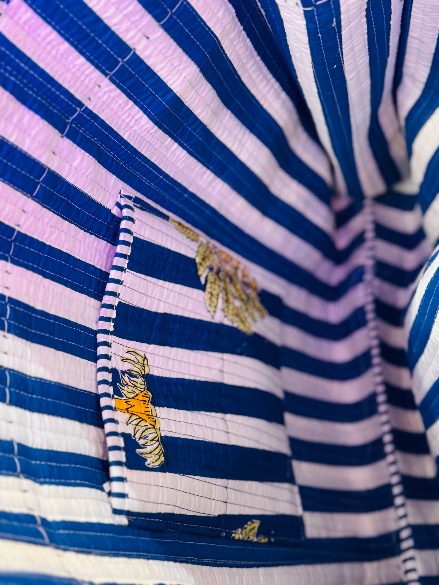 Handmade Cotton Palm Tree Tote – Quilted Bag | Beach Boho