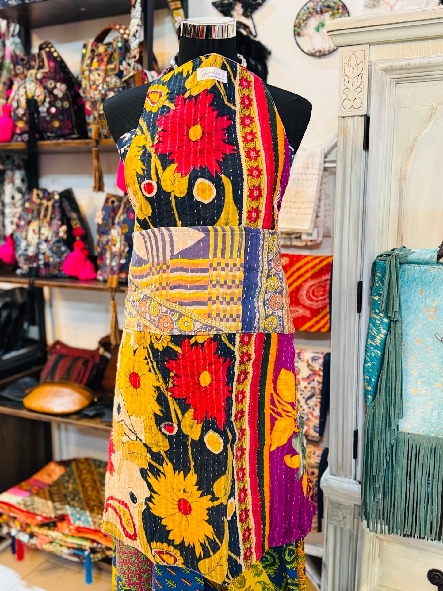 Reversible Kantha Apron-2