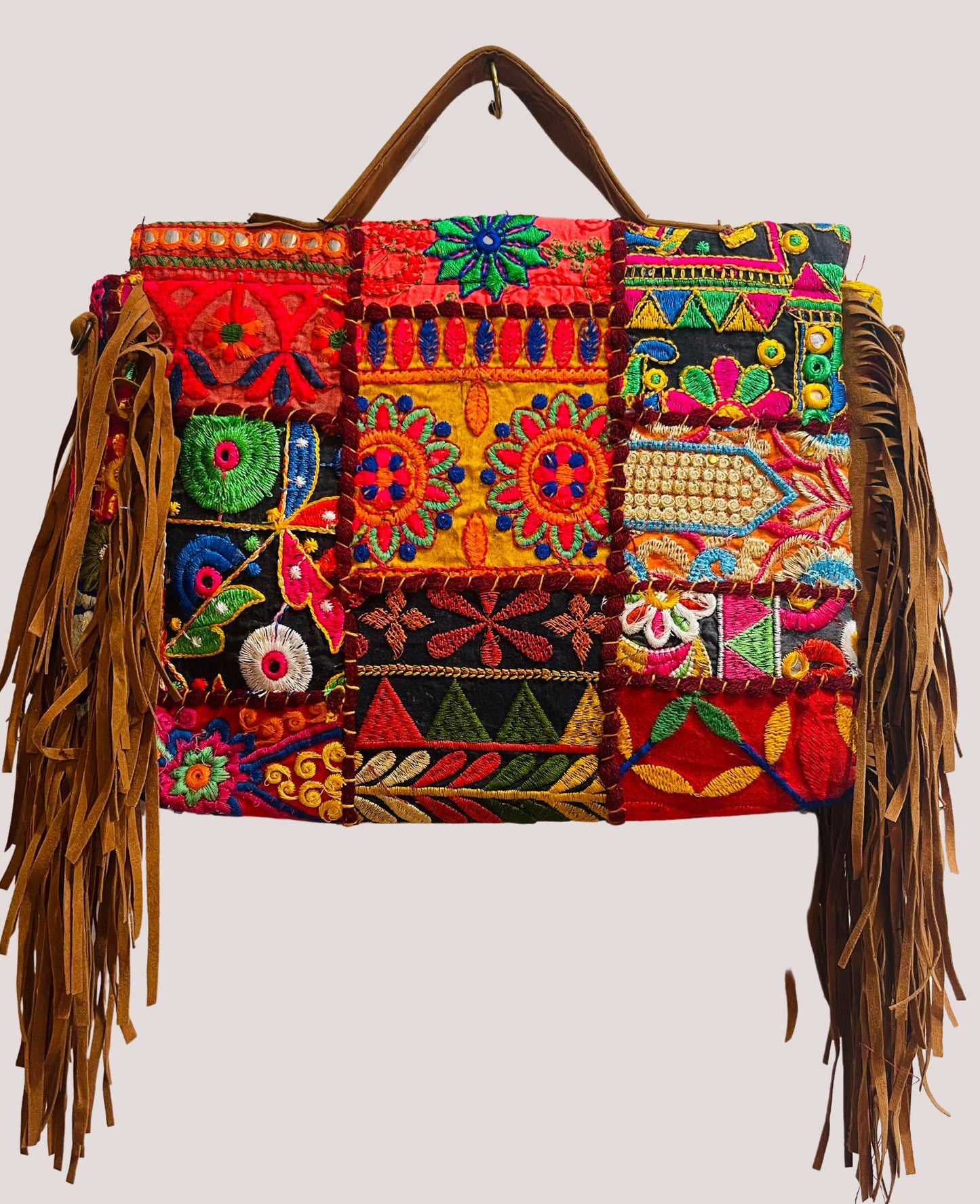 Patchwork Shoulder Bag - Design 12