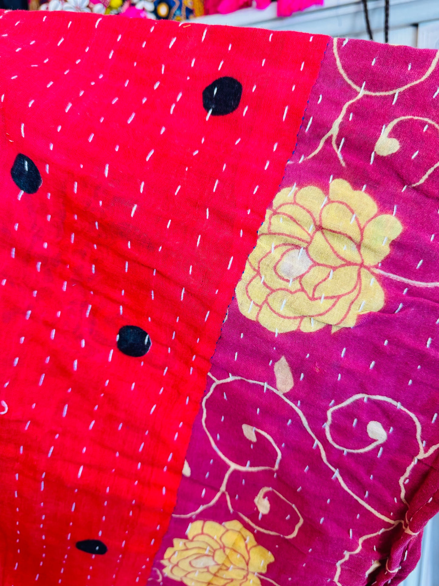 Kantha Poncho