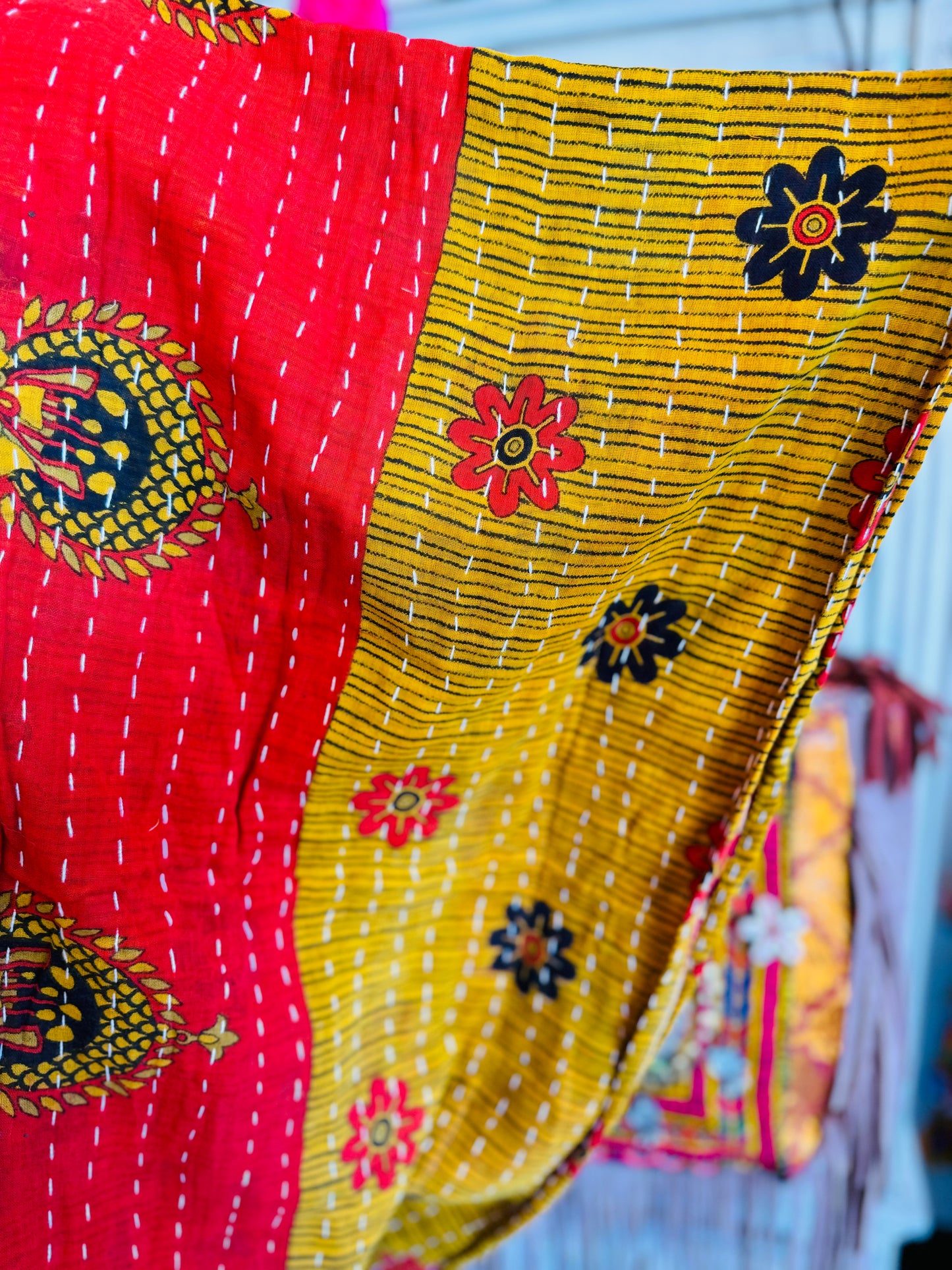 Kantha Poncho