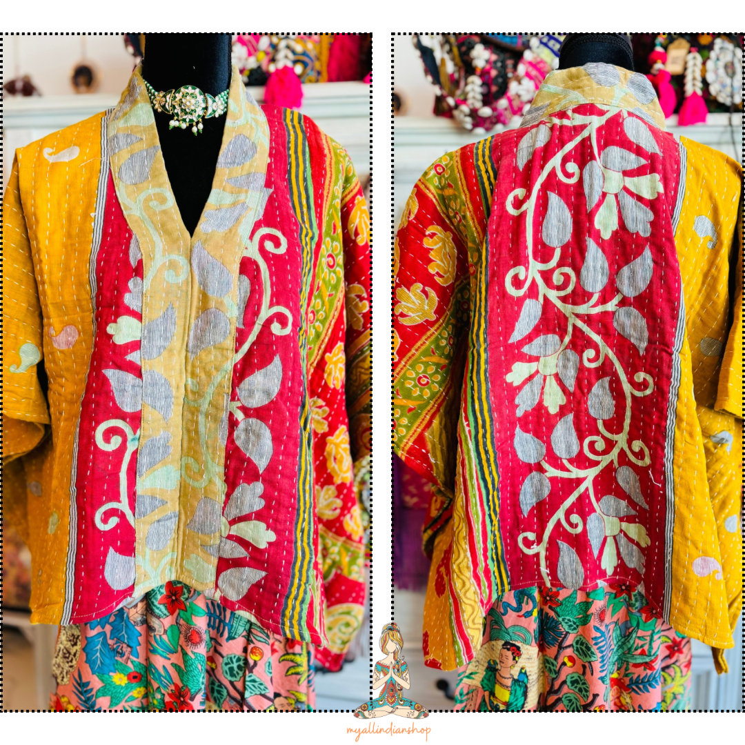 Kantha Poncho