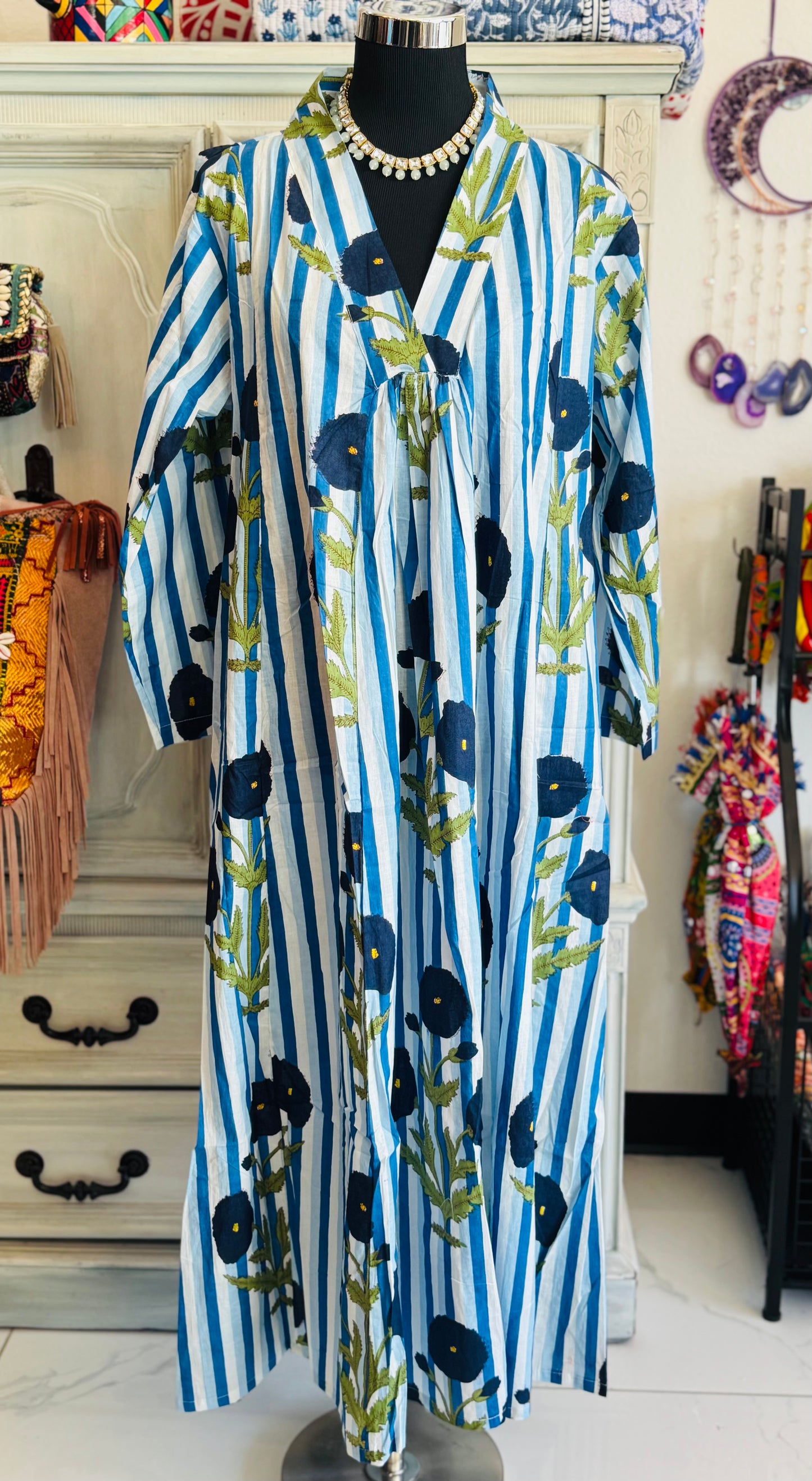 Handblock Cotton Dress