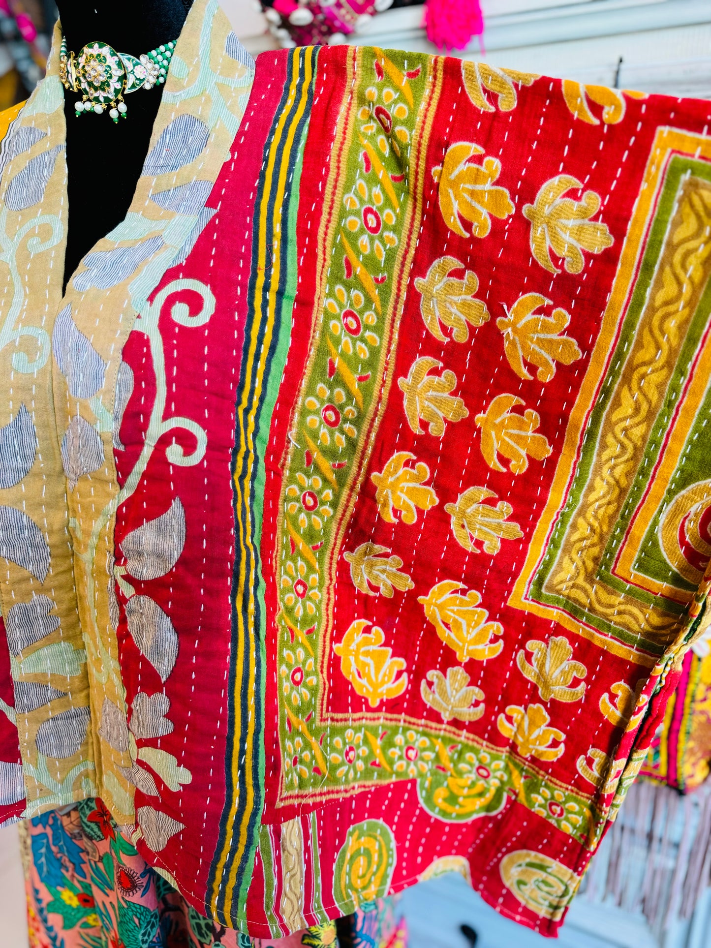 Kantha Poncho