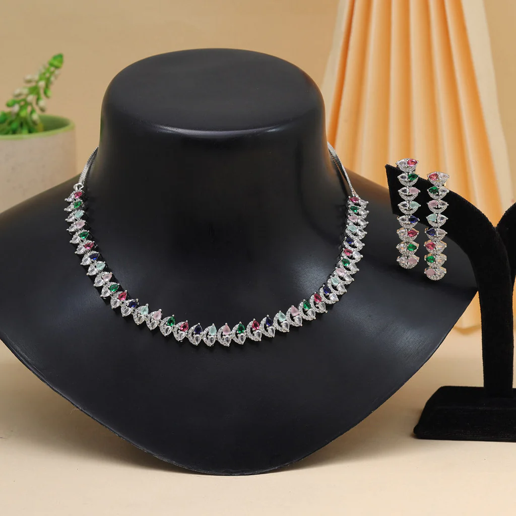 American Diamond Necklace Sets