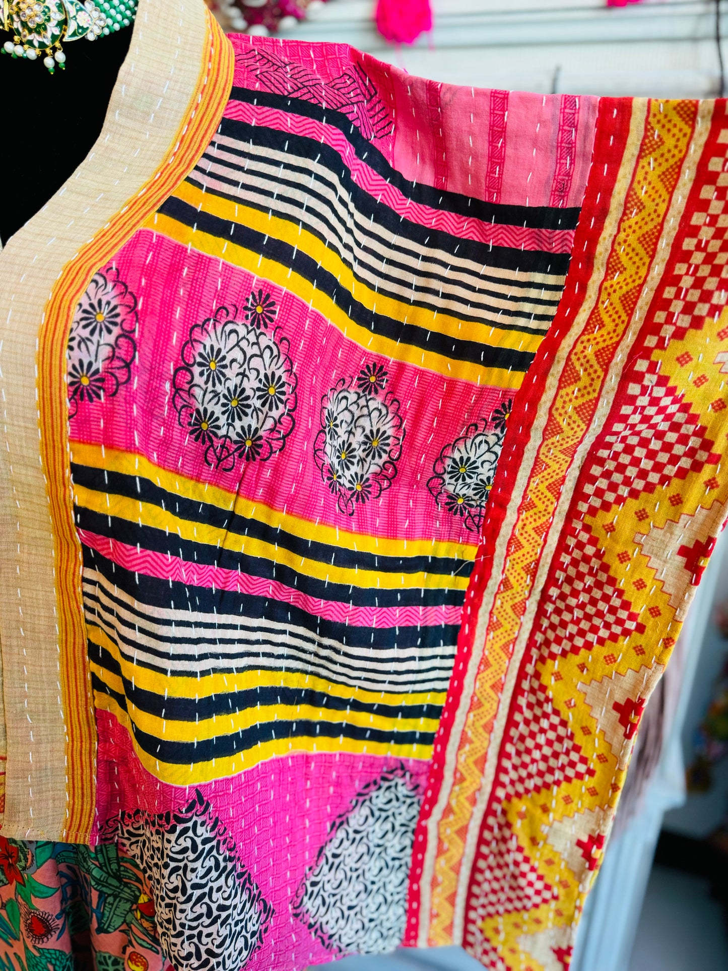 Kantha Poncho