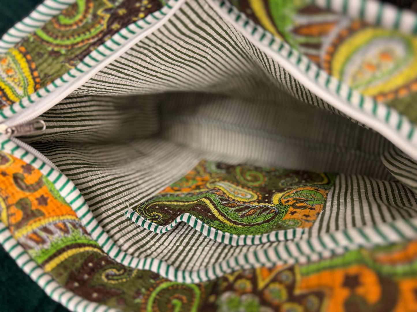 Paisley Meadow Tote – Handmade Quilted Cotton Bag | Boho Market Tote