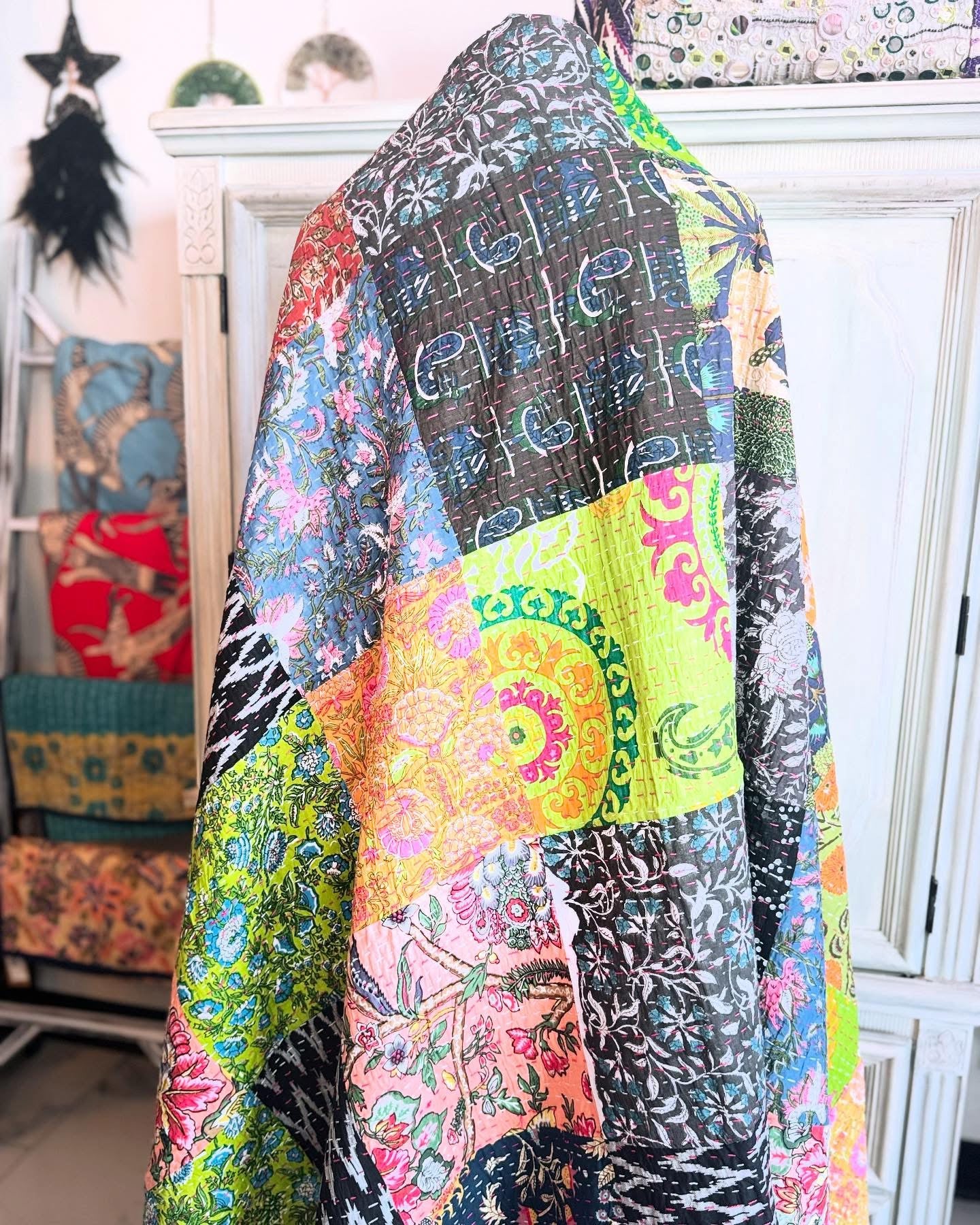 Unique Patchwork Kantha