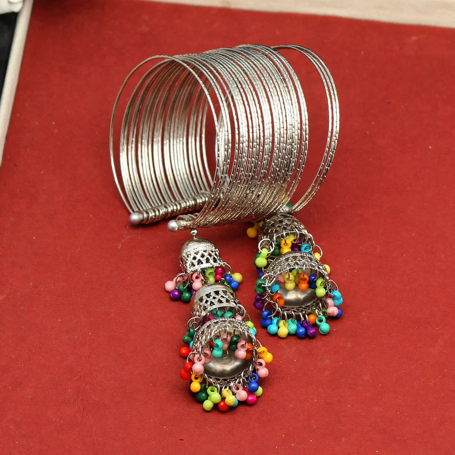 Bracelet with Jhumkas