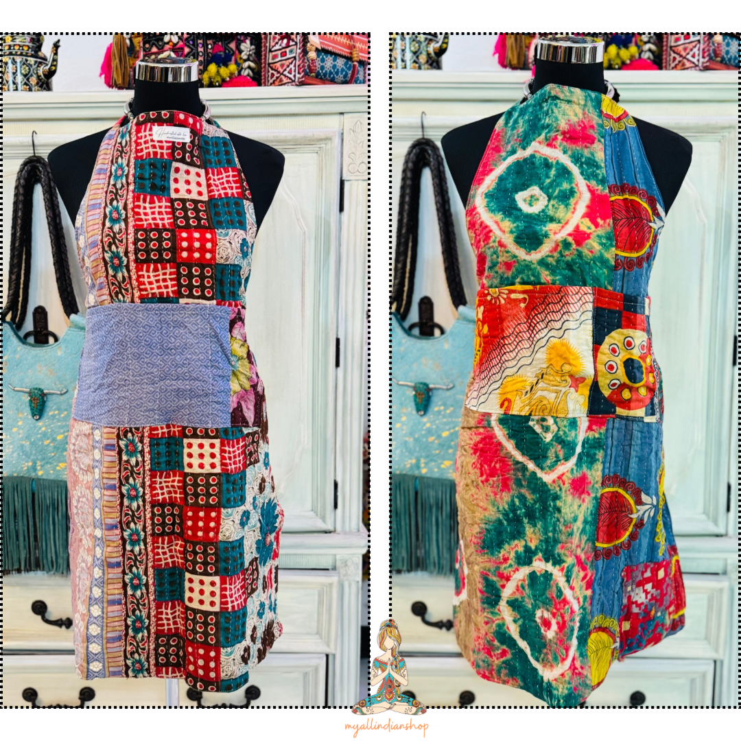 Reversible Kantha Apron-3