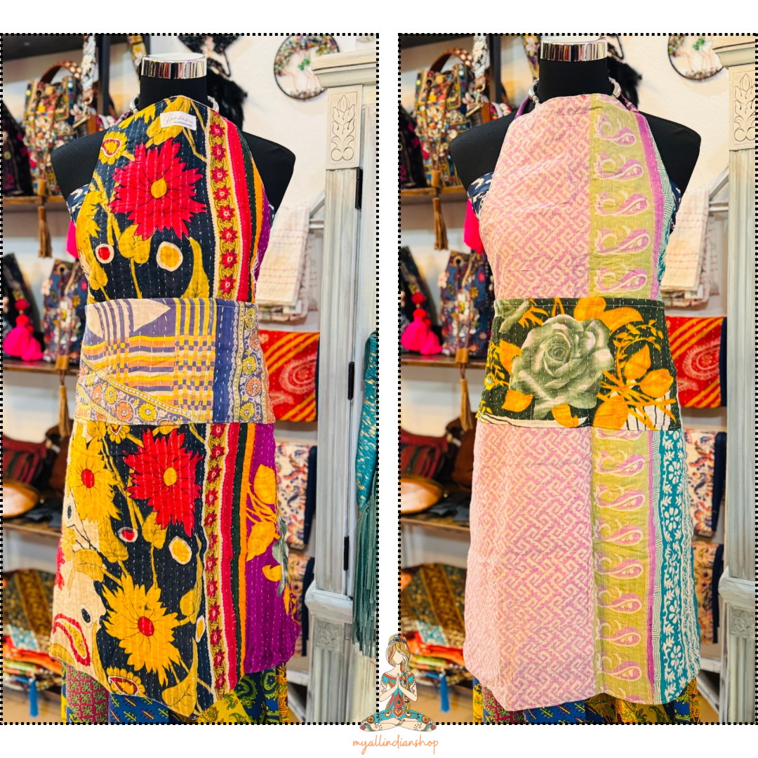 Reversible Kantha Apron-2