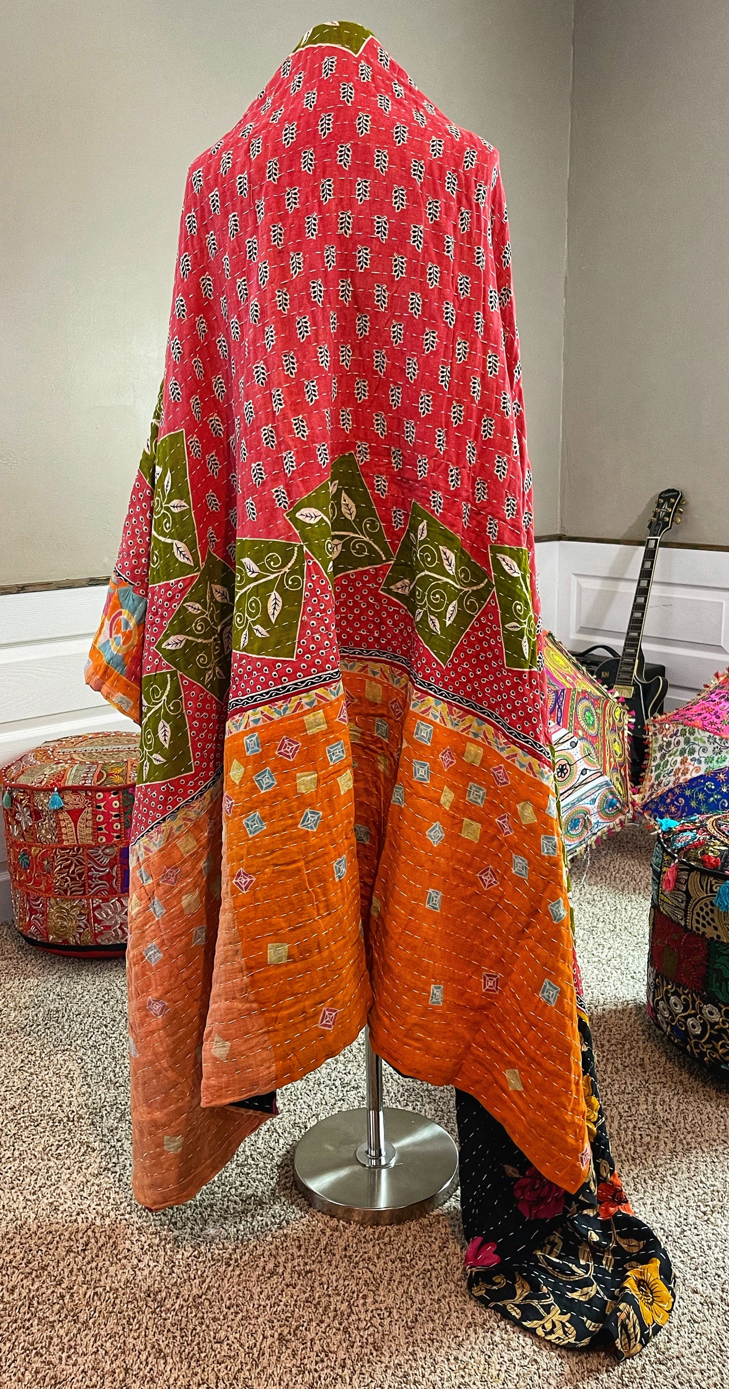 Black & Yellow - Saree Quilt