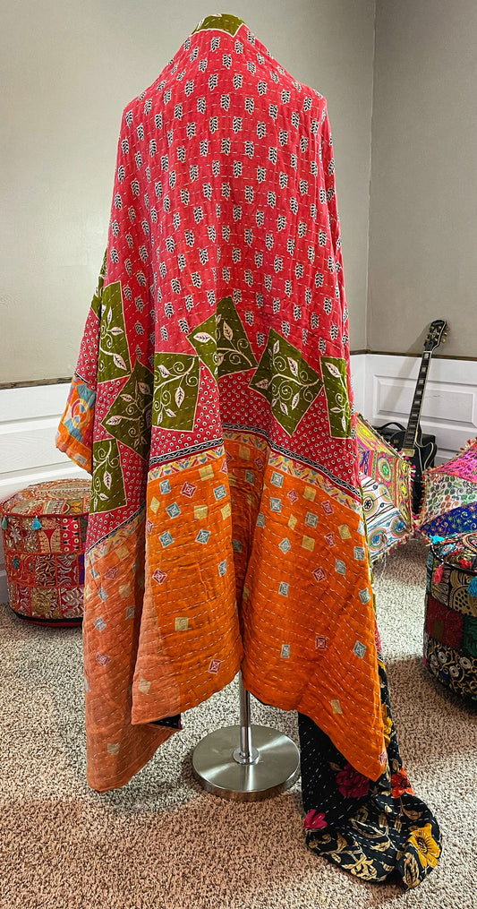 Black & Yellow - Saree Quilt