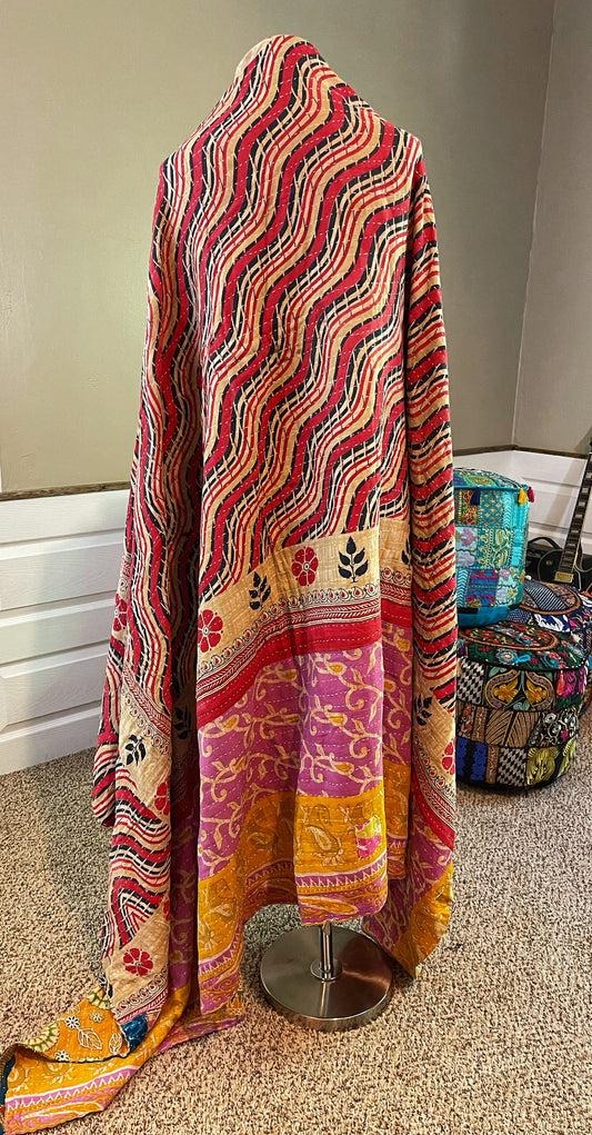 Chakras Saree Kantha