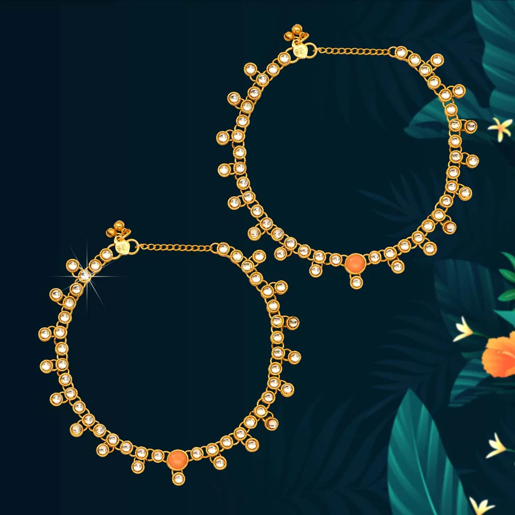 Gold Plated Anklets