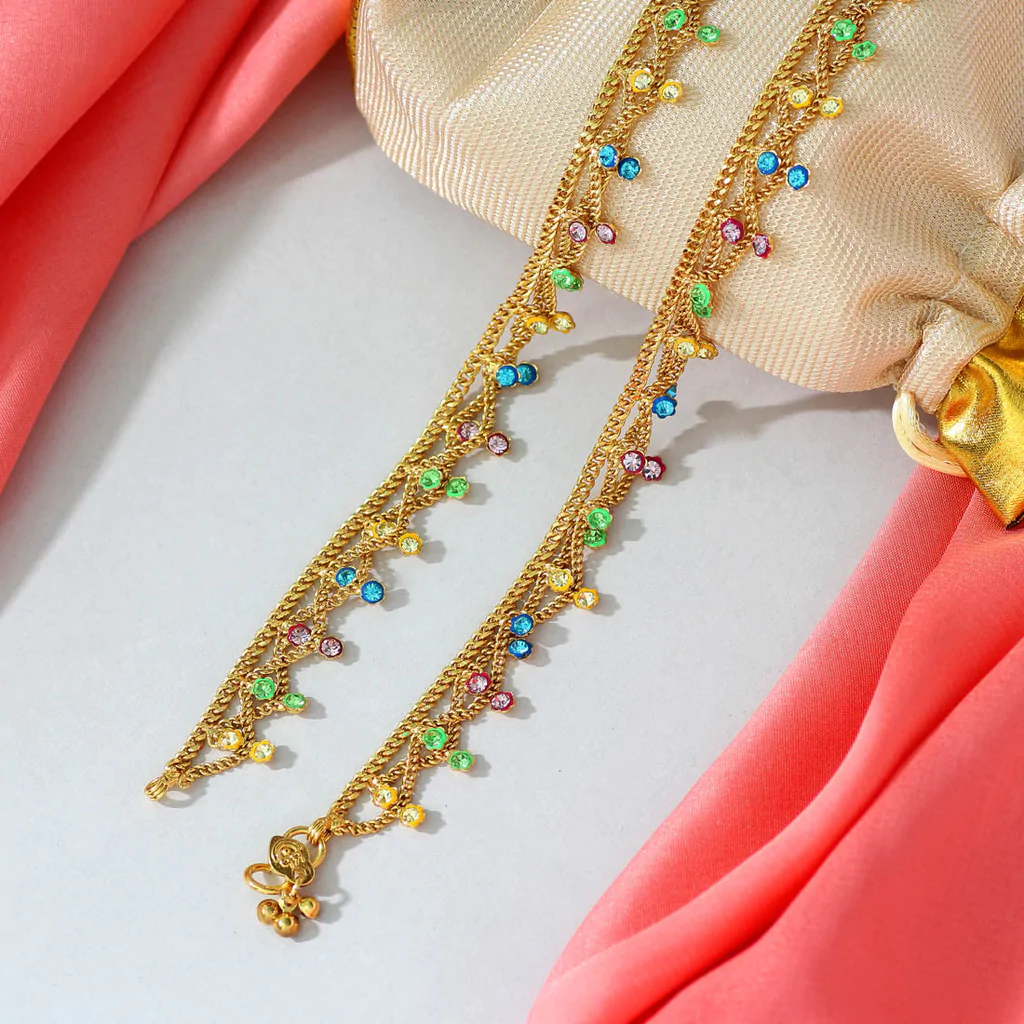 Gold Plated Anklets