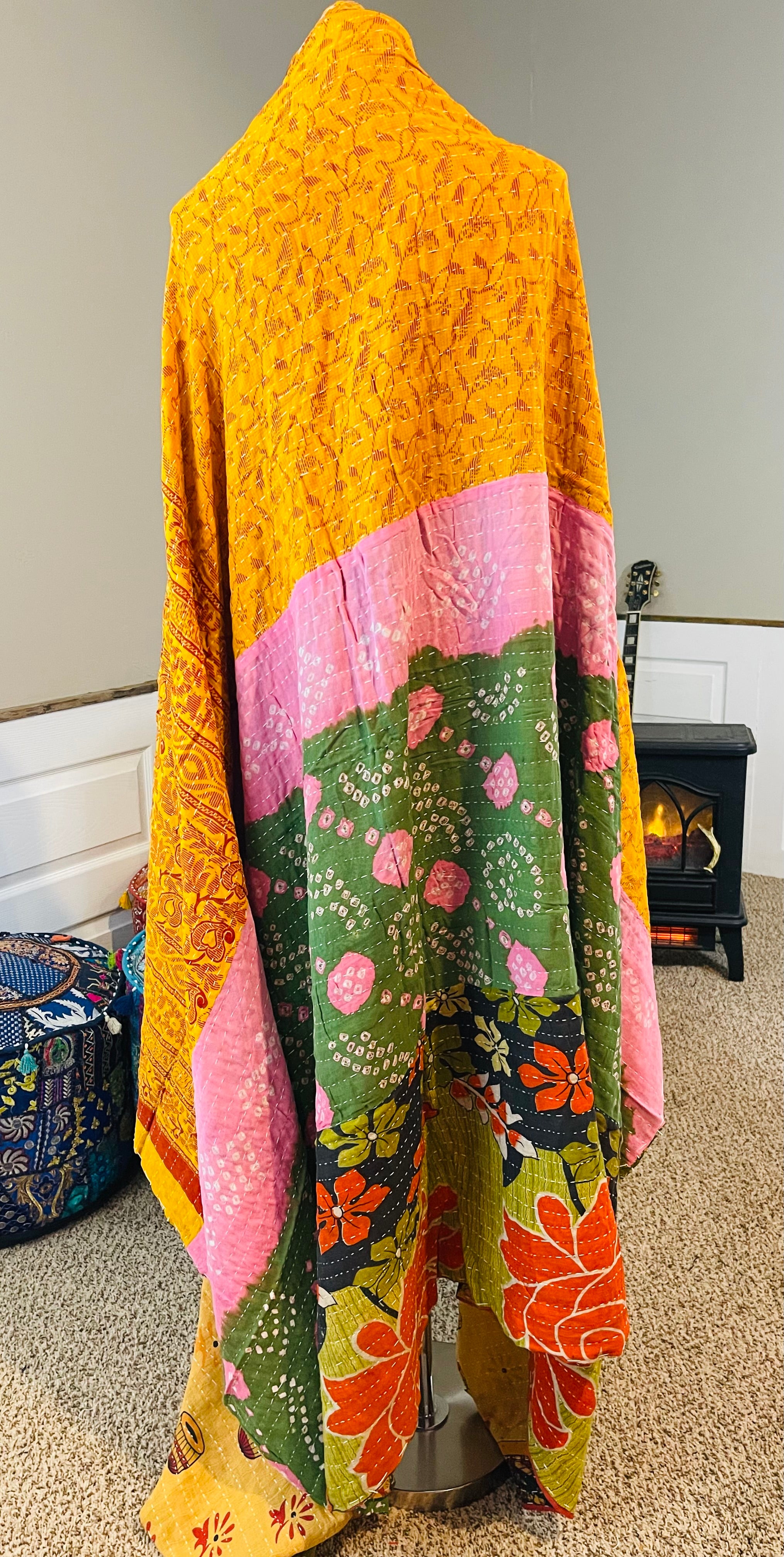 'Drums' Saree Quilt