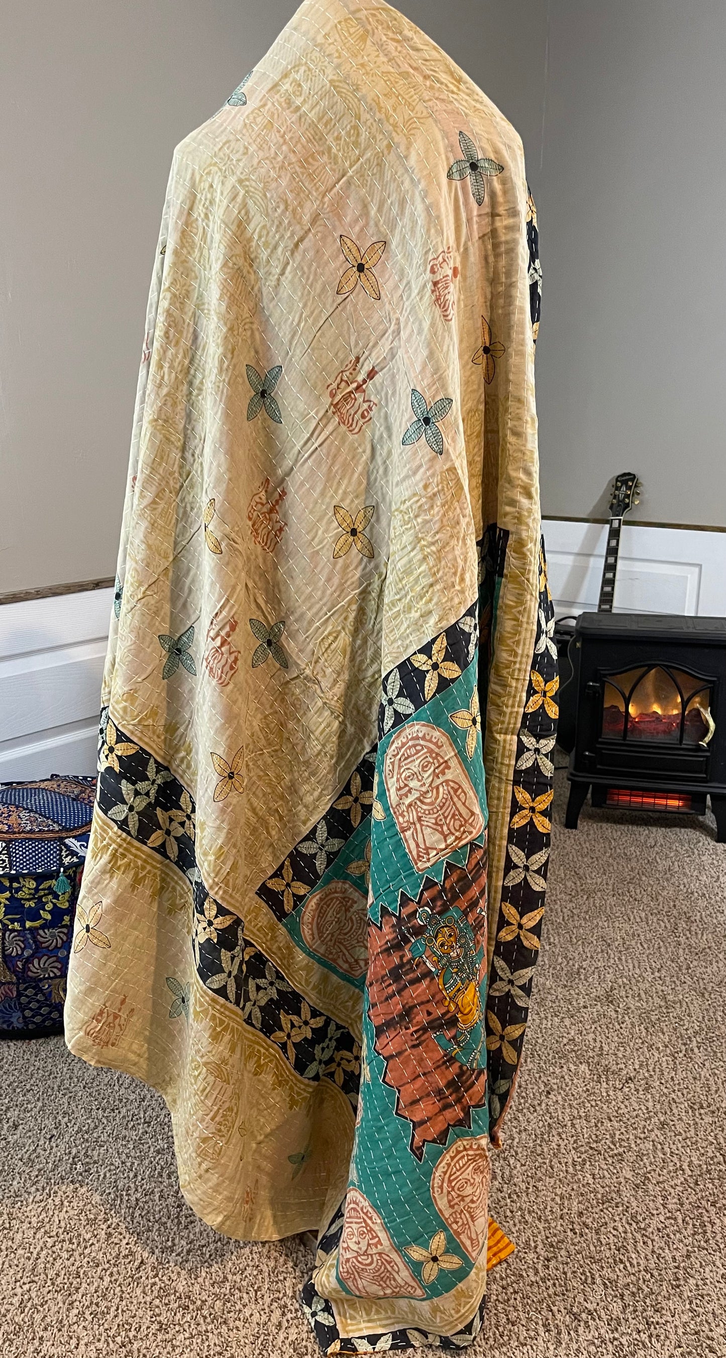 'Village' Saree Quilt