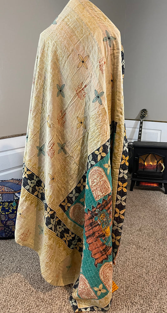 'Village' Saree Quilt