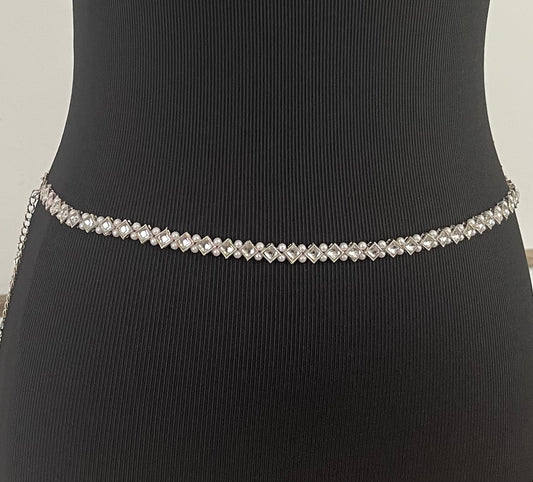 White Pearl Waist Belts