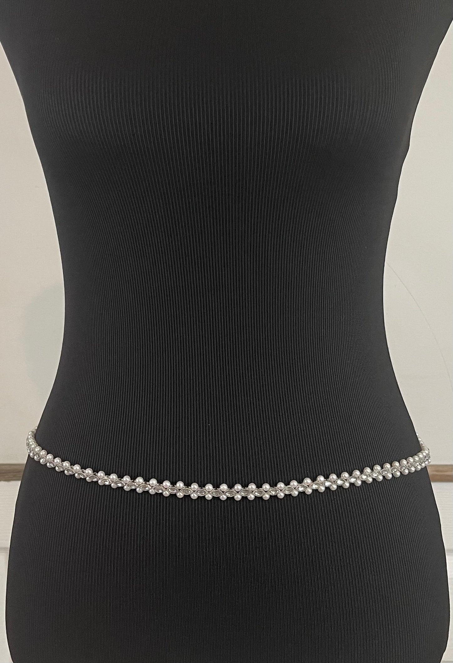 White Pearl Waist Belts