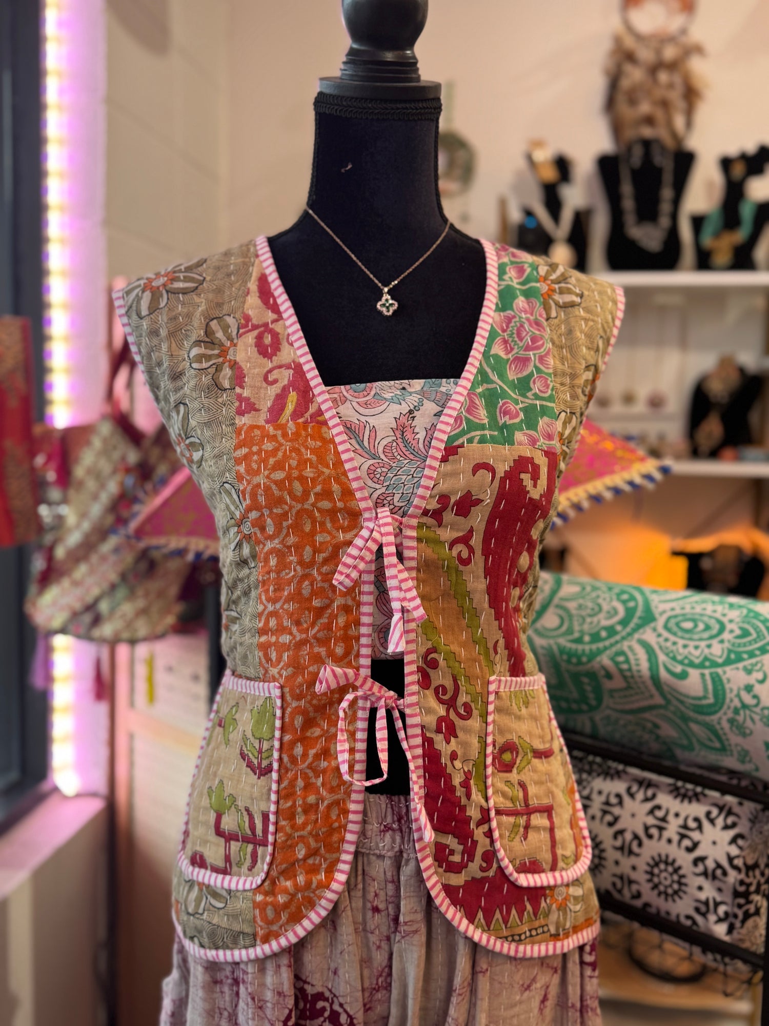 Reversible Kantha Vests