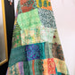 Silk Patchwork Kantha - Green-Queen/ King