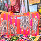 Safari Stripe Weekender – Handmade Quilted Cotton Duffle | Tiger Print Travel Bag