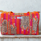 Safari Stripe Weekender – Handmade Quilted Cotton Duffle | Tiger Print Travel Bag
