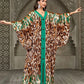 Emerald Safari Kaftan – Animal Print, Silky Soft, One Size