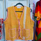 Handmade Reversible Kantha Vest – Honey | 100% Cotton Jacket