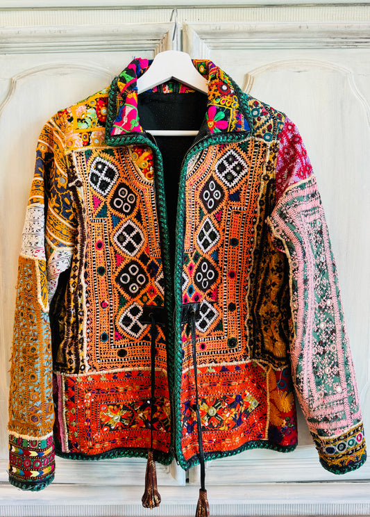 Bohemian Patchwork Jacket Fullsleeves