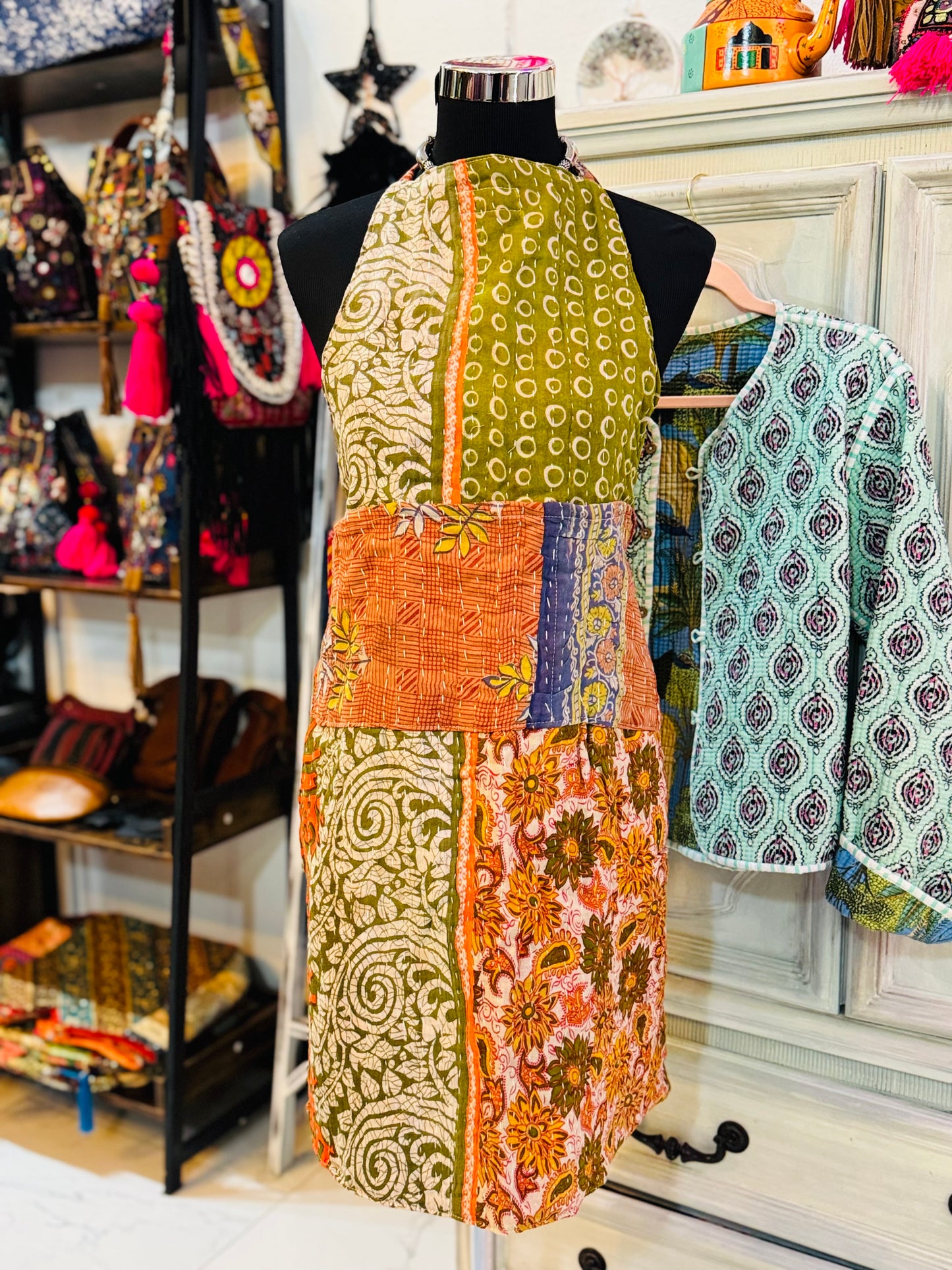 Reversible Kantha Apron-7