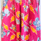 Dragonfruit Bloom – Handmade Kantha Cotton Pants | Color Block Boho Trousers | Pockets