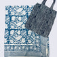 Handblock Cotton Beach Towel with Bag | Oversized Lightweight Travel Picnic Towel 72x45