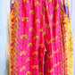 Ruby Paisley – Handmade Kantha Cotton Pants | Wide Leg Boho Trousers