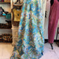 Paisley Garden – Blue – Handblock Printed Kantha Quilt | Cotton | Handmade