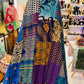 Silk Patchwork Kantha - Blue- Queen/ King