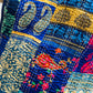 Silk Patchwork Kantha - Blue- Queen/ King