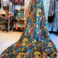 Frida in the Jungle | Hand Block Printed Kantha Quilt | 100% Cotton | Handmade | 90x100”