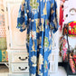 Indigo Bloom – Mixed Print Cotton Dress