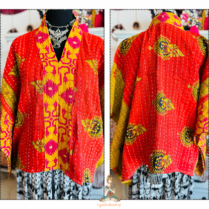 Kantha Poncho